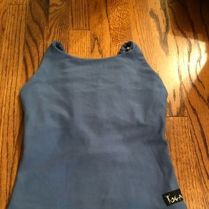 Blue Yoga Top—Backless. Size Medium. Fits Small
